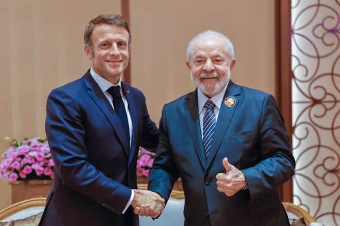 Encontro Lula e Macron
