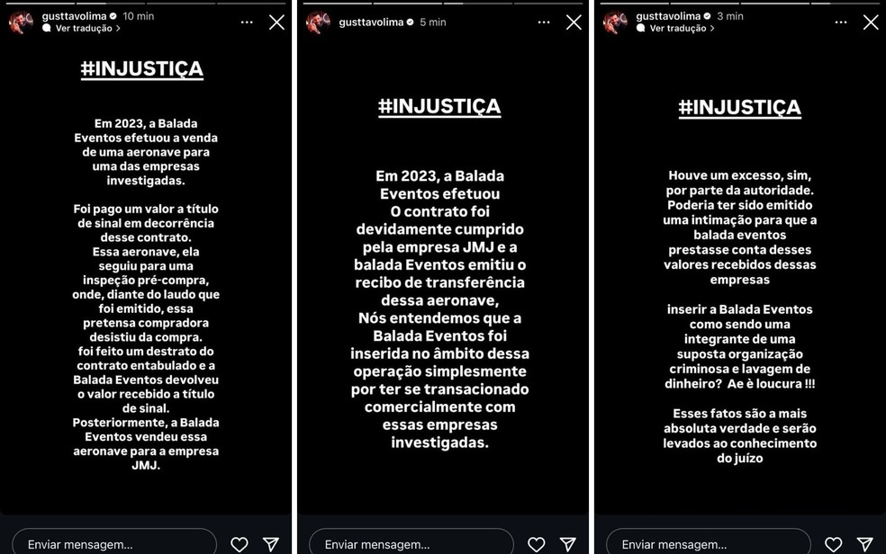 Justiça bloqueia milhões de empresa de Gusttavo Lima