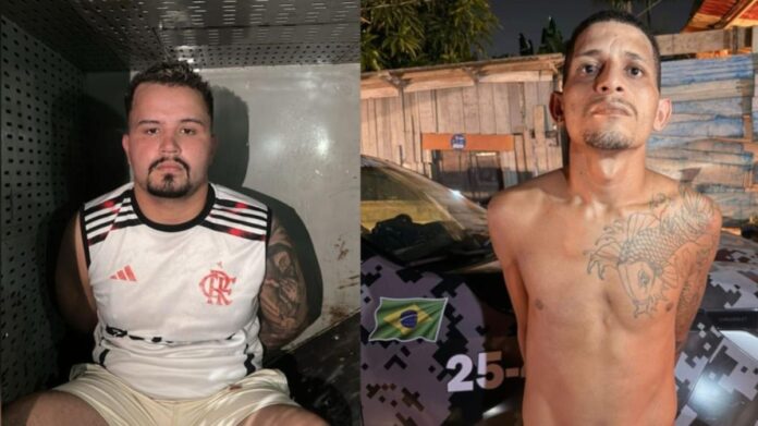 PM baleado em Manaus durante preparação de comício no bairro Novo Israel; dois suspeitos foram presos.