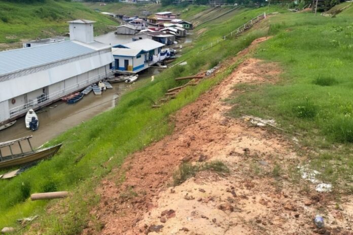 MPAM cobra medidas contra terras caídas em Anamã após identificar áreas com risco de erosão.