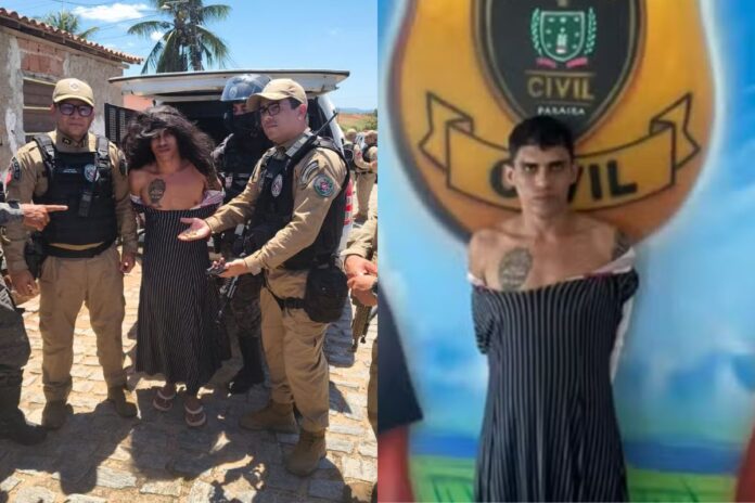 Suspeito de 16 homicídios na Paraíba foi preso após tentar fugir disfarçado de mulher.