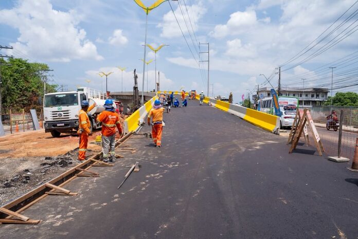Complexo viário Passarão terá primeira etapa aberta ao tráfego no dia 17 em Manaus.
