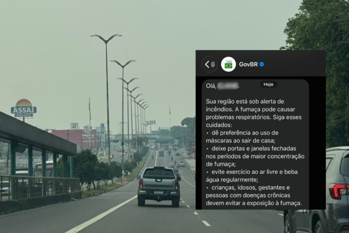Alerta de incêndio pelo WhatsApp chega a áreas afetadas no Amazona